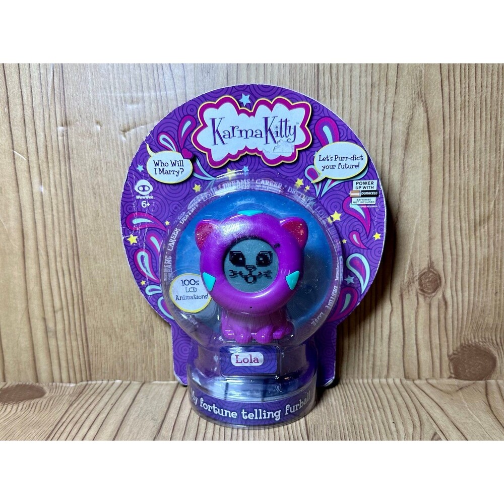 Wow Wee Karma Kitty Fortune Telling Furball CAT Lola Purple NEW SEALED